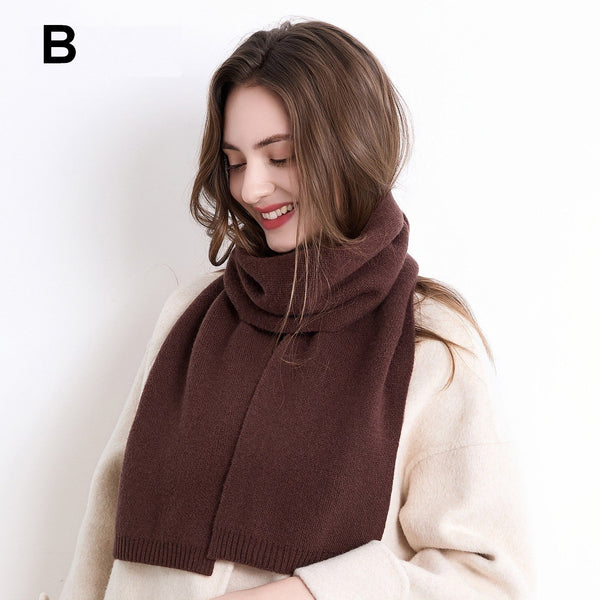 Small Soft Scarf for Women, Casual Scarf for Women, Modern Wool Scarf for Women, Cold Weather Scarves-Silvia Home Craft