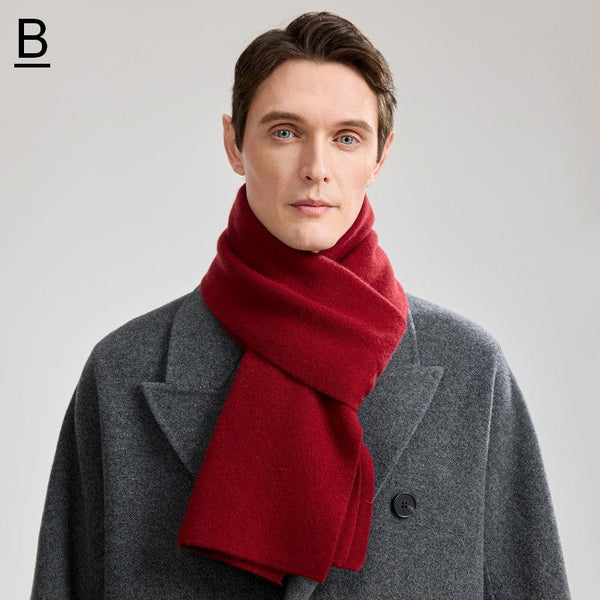 Formal Men Scarf Styles, Casual Scarf Men, Modern Fashion Scarf, Thick Wool Scarf, Men's Winter Scarf, Men's Wool Scarf Winter, Business Wool Scarf for Gentleman-Silvia Home Craft