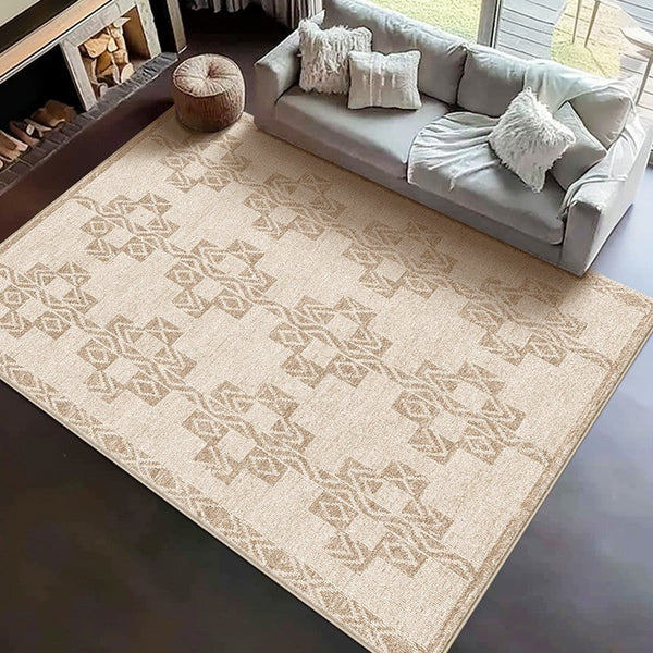 Modern Rug Ideas for Bedroom, Geometric Modern Rug Placement Ideas for Living Room, Contemporary Area Rugs for Dining Room-Silvia Home Craft