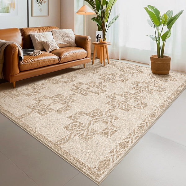Modern Rug Ideas for Bedroom, Geometric Modern Rug Placement Ideas for Living Room, Contemporary Area Rugs for Dining Room-Silvia Home Craft