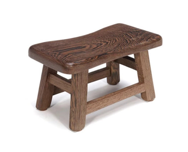 Wenge Wood Stool, Children's Wooden Stool, Shoe-changing Stool, Solid Wood low Stool, Sofa Stool, Dining Table Stool-Silvia Home Craft