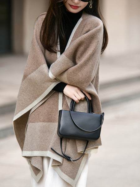 Camel Brown Wool Scarf, Soft Wool Scarf for women, Christmas Holiday Gift, Evening Wrap, Large Winter Shawl, Elegant Shawl, Warm Cape, Winter Scarves, Winter Shawl-Silvia Home Craft