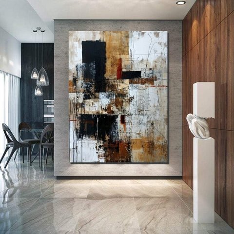 Canvas Painting for Living Room, Simple Modern Art, Large Paintings for Sale, Extra Large Wall Art Painting, Modern Contemporary Abstract Artwork-Silvia Home Craft