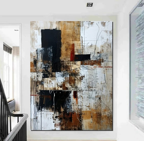 Canvas Painting for Living Room, Simple Modern Art, Large Paintings for Sale, Extra Large Wall Art Painting, Modern Contemporary Abstract Artwork-Silvia Home Craft