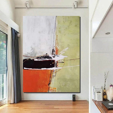 Extra Large Wall Art Painting, Modern Contemporary Abstract Artwork, Canvas Painting for Living Room, Simple Modern Art, Large Paintings for Sale-Silvia Home Craft