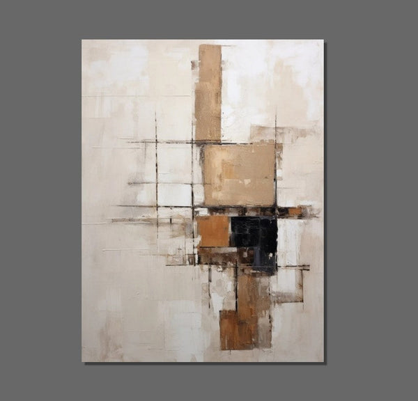 Extra Large Paintings for Living Room, Abstract Acrylic Painting, Hand Painted Wall Art Paintings, Modern Abstract Art for Dining Room-Silvia Home Craft
