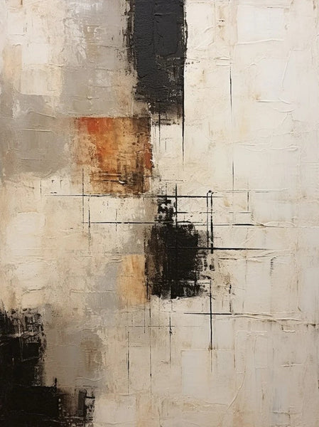 Hand Painted Wall Art Paintings, Modern Abstract Art for Dining Room, Extra Large Paintings for Living Room, Abstract Acrylic Painting-Silvia Home Craft