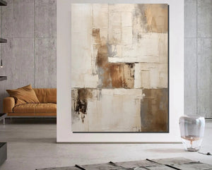 Modern Abstract Art for Dining Room, Extra Large Paintings for Living Room, Hand Painted Wall Art Paintings, Abstract Acrylic Painting-Silvia Home Craft
