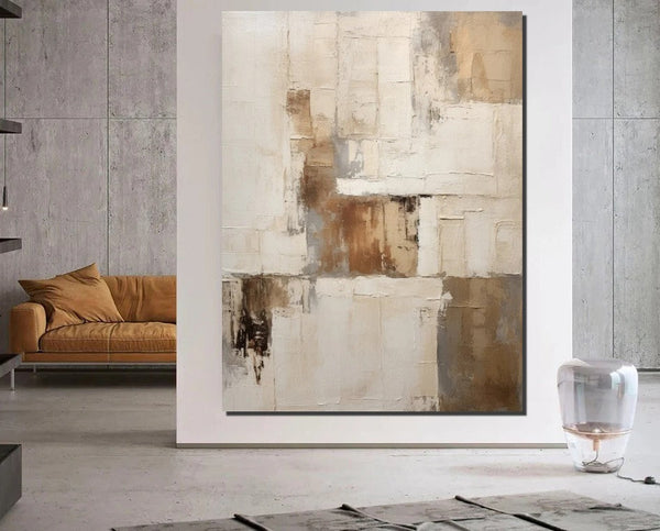Modern Abstract Art for Dining Room, Extra Large Paintings for Living Room, Hand Painted Wall Art Paintings, Abstract Acrylic Painting-Silvia Home Craft