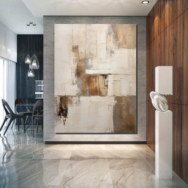 Modern Abstract Art for Dining Room, Extra Large Paintings for Living Room, Hand Painted Wall Art Paintings, Abstract Acrylic Painting-Silvia Home Craft