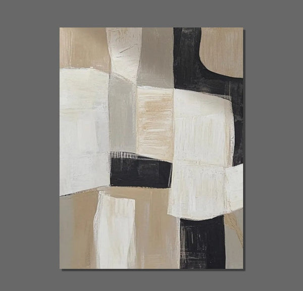 Abstract Acrylic Paintings for Living Room, Contemporary Canvas Wall Art, Modern Contemporary Artwork, Buy Paintings Online-Silvia Home Craft