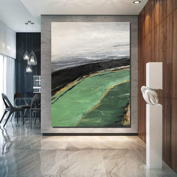 Large Abstract Paintings for Bedroom, Simple Modern Wall Art Ideas, Abstract Painting Ideas for Living Room, Hand Painted Acrylic Painting-Silvia Home Craft
