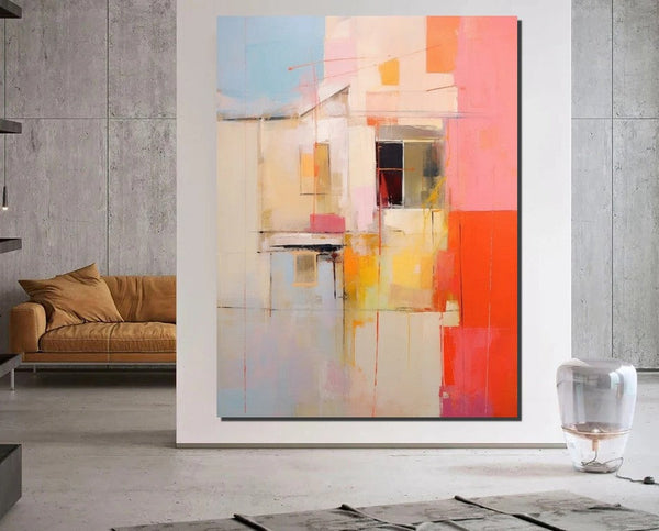 Acrylic Abstract Art, Modern Abstract Acrylic Painting, Living Room Wall Painting, Extra Large Paintings, Large Paintings for Living Room-Silvia Home Craft