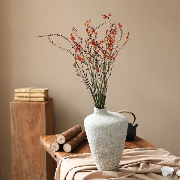 Dried Fire Orchid Bouquet, Natural Decorations, Flower Arrangement, Handmade Artificial Flower, Natural Dried Flowers-Silvia Home Craft