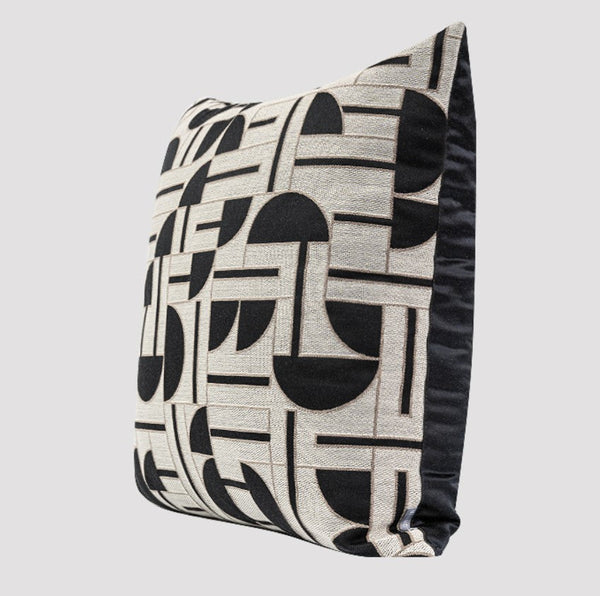 Geomeric Contemporary Pillows, Abstract Decorative Throw Pillows, Square Modern Throw Pillows for Couch, Large Simple Throw Pillow for Interior Design-Silvia Home Craft