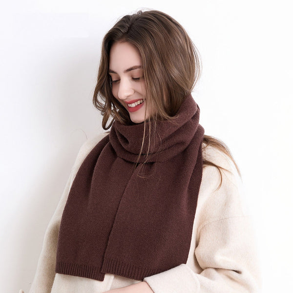 Modern Wool Scarf for Women, Small Soft Scarf for Women, Casual Scarf for Women, Cold Weather Scarves-Silvia Home Craft