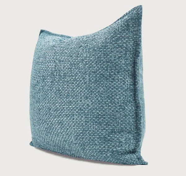 Large Modern Square Throw Pillows for Couch, Blue Modern Sofa Pillow, Blue Decorative Pillow, Simple Throw Pillow for Interior Design-Silvia Home Craft