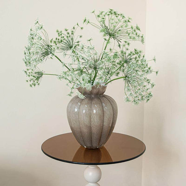 Handmade Liuli Vases, Color Glaze Vase, Contemporary Vases for Modern Home Decor, Glass Bud Vases, Centerpiece Vases on Table-Silvia Home Craft