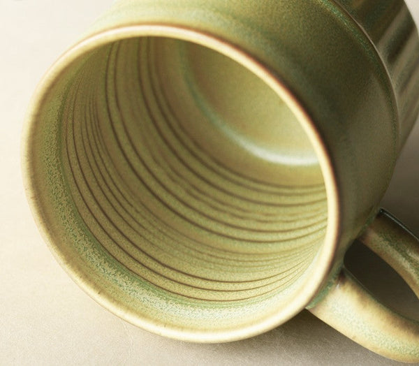 Elegant Porcelain Coffee Cups, Large Capacity Coffee Cup, Handmade Ceramic Coffee Mug, Large Pottery Coffee Cup, Large Tea Cup-Silvia Home Craft