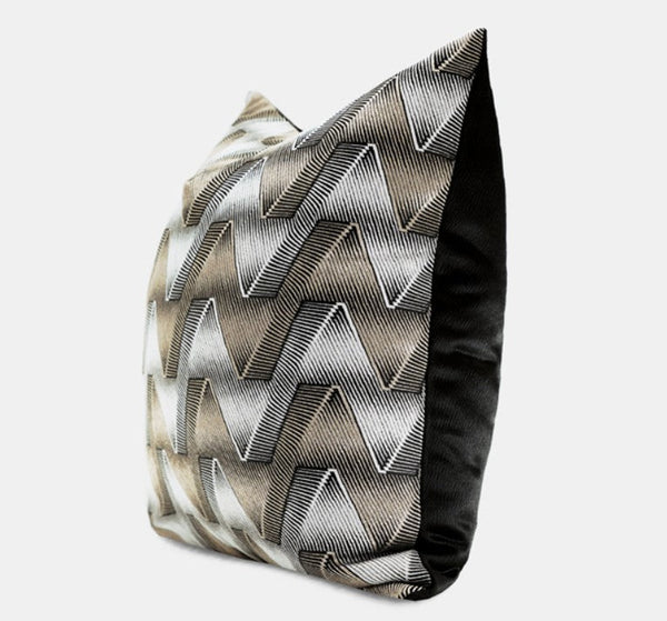 Large Square Decorative Throw Pillows for Couch, Geometric Modern Sofa Pillows, Large Decorative Throw Pillows, Geometric Sofa Pillows for Interior Design-Silvia Home Craft