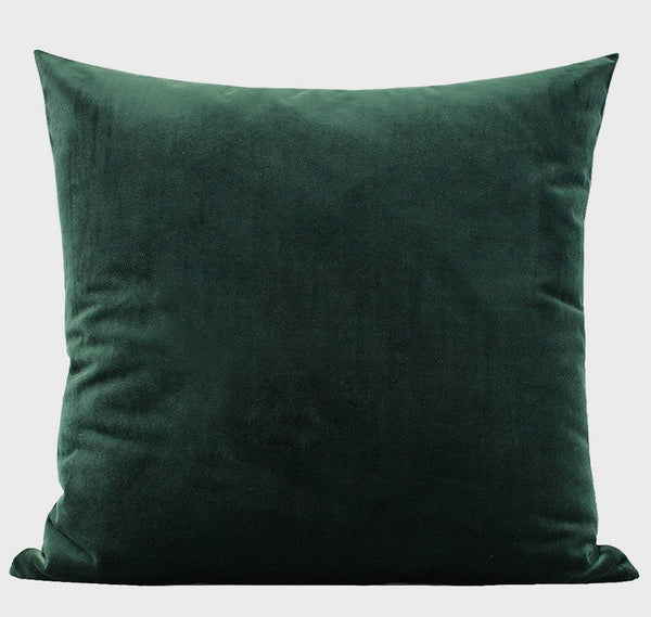 Abstract Green Decorative Throw Pillows, Geometric Square Modern Throw Pillows for Couch, Large Contemporary Throw Pillow for Interior Design-Silvia Home Craft