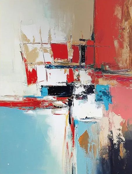 Living Room Abstract Paintings, Impasto Painting, Modern Abstract Painting, Large Acrylic Canvas Paintings, Large Wall Art Ideas-Silvia Home Craft
