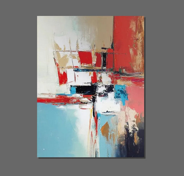 Living Room Abstract Paintings, Impasto Painting, Modern Abstract Painting, Large Acrylic Canvas Paintings, Large Wall Art Ideas-Silvia Home Craft
