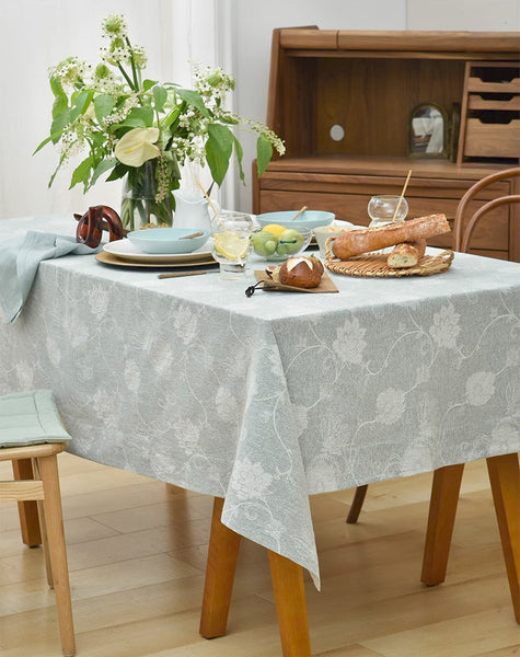 Large Rectangle Tablecloth for Dining Room Table, Country Farmhouse Tablecloth, Square Tablecloth for Round Table, Rustic Table Covers for Kitchen-Silvia Home Craft