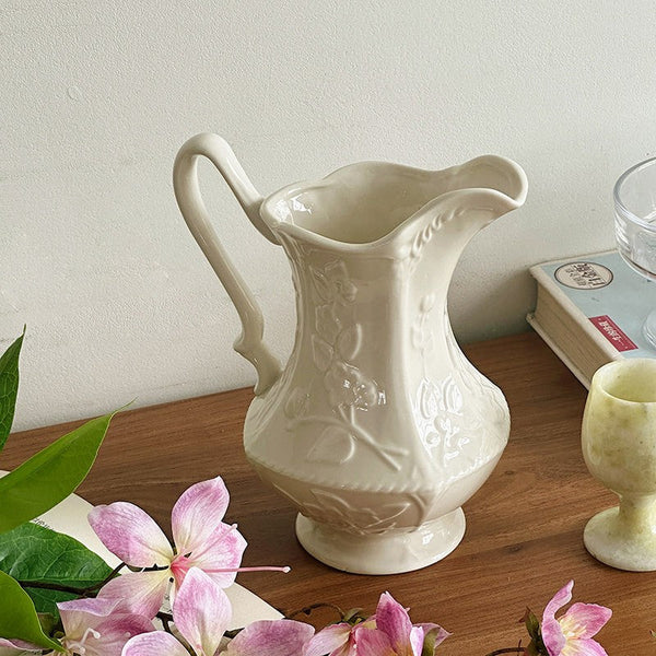 Ceramic Bud Vases, Small Flower Vases on Table, Rustic Porcelain Flower Vases, Handmade Water Holding Flower Vases-Silvia Home Craft