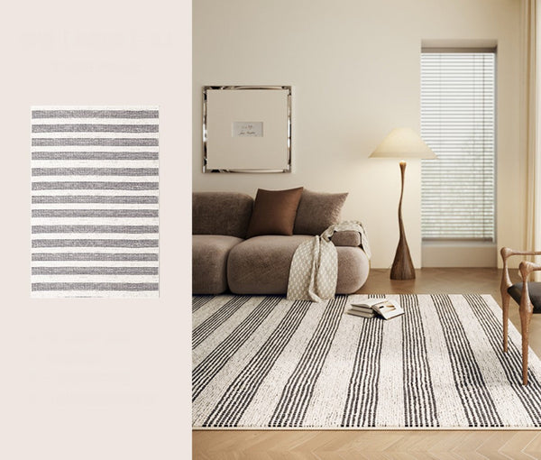 Contemporary Modern Rugs for Bedroom, Geometric Modern Rugs for Sale, Modern Rug Placement Ideas for Living Room, Abstract Rugs for Dining Room-Silvia Home Craft