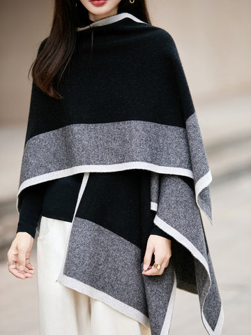 Wool Scarf, Winter Shawl, Soft Wool Scarf for women, Christmas Holiday Gift, Evening Wrap, Large Winter Shawl, Elegant Shawl, Warm Cape, Winter Scarves-Silvia Home Craft