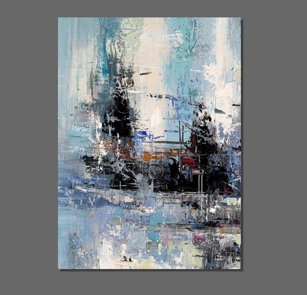 Large Paintings for Dining Room, Acrylic Painting on Canvas, Simple Abstract Art, Wall Art Paintings for Bedroom, Simple Modern Art Paintings-Silvia Home Craft