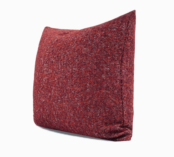 Large Abstract Throw Pillows for Couch, Contemporary Throw Pillow for Living Room, Red Modern Square Pillows, Modern Sofa Throw Pillows-Silvia Home Craft