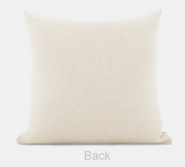 Large Modern Sofa Cushion, Beige Decorative Pillow Covers, Simple Decorative Throw Pillows for Living Room, Contemporary Modern Pillows for Couch-Silvia Home Craft