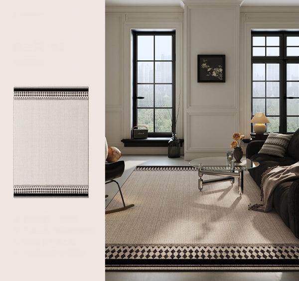 Modern Area Rugs under Sofa, Abstract Contemporary Rugs for Bedroom, Large Modern Rugs for Living Room, Dining Room Floor Rugs, Modern Carpets for Office-Silvia Home Craft