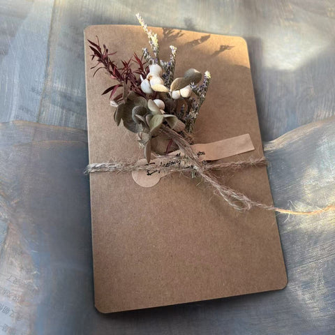 Creative Birthday Greeting Card, Wedding Greeting Card, Unique Anniversary Greeting Card, Beautiful Valentine's Day Greeting Card, Original Handmade Dried Flower Greeting Cards-Silvia Home Craft