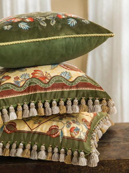 Modern Sofa Pillows, Decorative Throw Pillows, Beautiful Throw Pillows, Short Velvet Pillow Cover, Decorative Pillows for Living Room-Silvia Home Craft