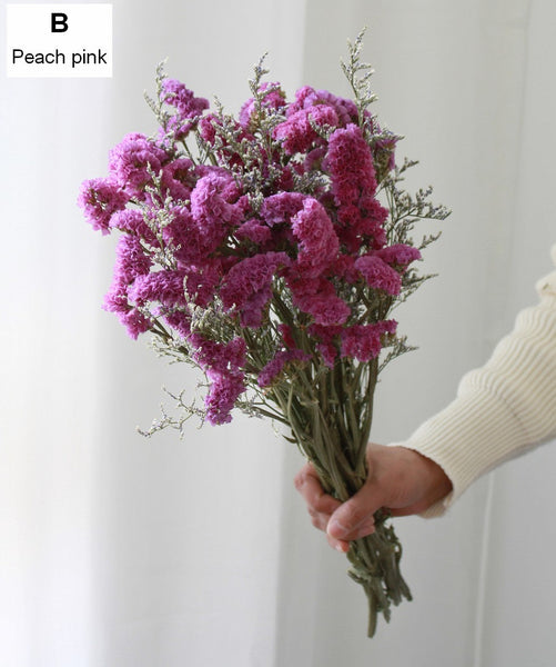 A Bunch Dried Myosotis Flowers with Limoniums, Dried Flowers, Flower Bunches, Dried Floral-Silvia Home Craft