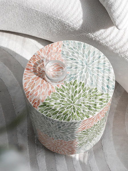 Unique Small End Table, Contemporary Small Sofa Side Table, Portable Casual Side Table, Creative Coffee Table, Shell Small Side Table-Silvia Home Craft