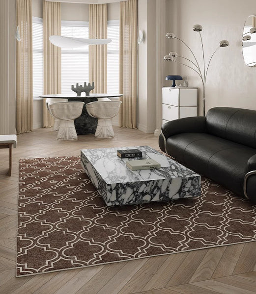 Extra Large Modern Rugs for Bedroom, Geometric Modern Rug Placement Ideas, Abstract Contemporary Modern Rugs for Living Room-Silvia Home Craft