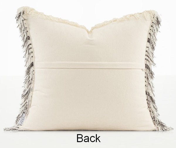 Contemporary Modern Sofa Pillows for Bedroom, Large Square Modern Throw Pillows for Couch, Simple Decorative Throw Pillows, Large Throw Pillow for Interior Design-Silvia Home Craft