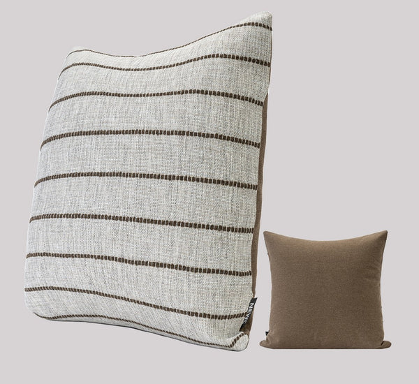 Contemporary Throw Pillow for Interior Design, Large Abstract Decorative Throw Pillows, Geometric Square Modern Throw Pillows for Couch-Silvia Home Craft