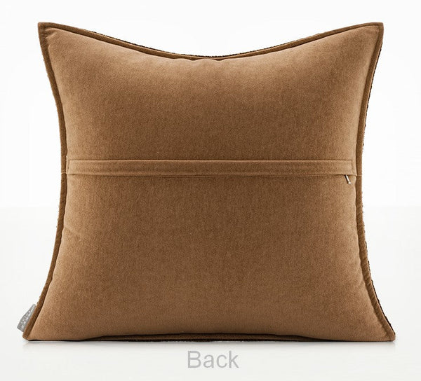 Large Brown Modern Throw Pillows for Couch, Contemporary Modern Sofa Pillows for Bedroom, Simple Decorative Throw Pillows, Large Throw Pillow for Interior Design-Silvia Home Craft