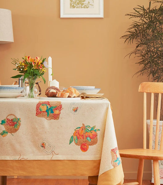 Extra Large Modern Table Cloths for Dining Room, Kitchen Rectangular Table Covers, Square Tablecloth for Round Table, Wedding Tablecloth, Farmhouse Cotton Table Cloth-Silvia Home Craft