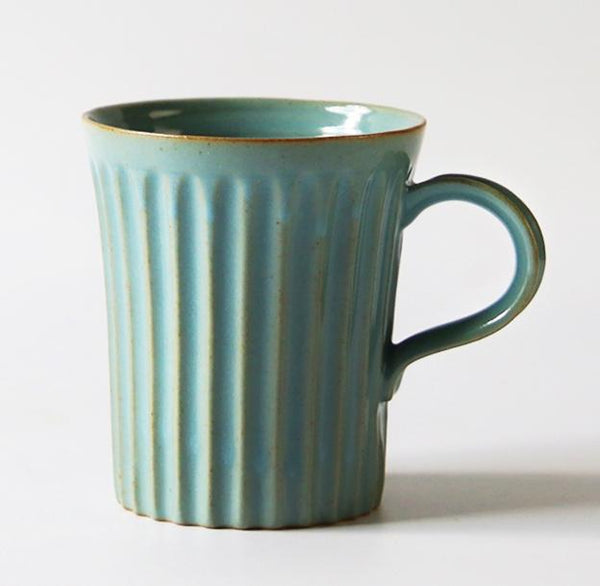 Large Capacity Coffee Cup, Cappuccino Coffee Mug, Handmade Pottery Coffee Cup, Large Tea Cup-Silvia Home Craft