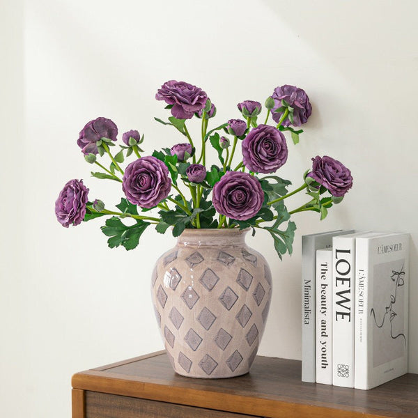 Porcelain Flower Vases, Flower Vases on Table, Contemporary Vases for Modern Home Decor, Ceramic Bouquet Vases, Dining Table Centerpiece-Silvia Home Craft