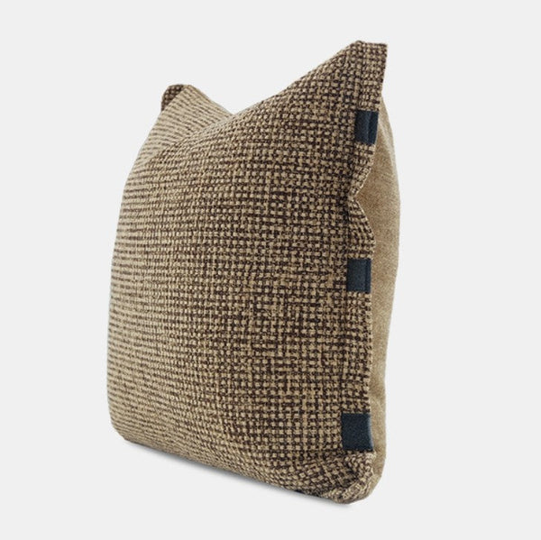 Contemporary Modern Sofa Pillow Covers, Brown Decorative Throw Pillows for Bedroom, Modern Throw Pillows for Couch, Modern Sofa Pillows for Interior Design-Silvia Home Craft