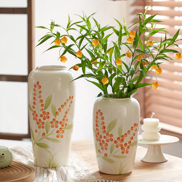 Dining Table Centerpiece, Ceramic Bouquet Vases, Porcelain Flower Vases, Large Flower Vases on Table, Handmade Water Holding Flower Vase-Silvia Home Craft