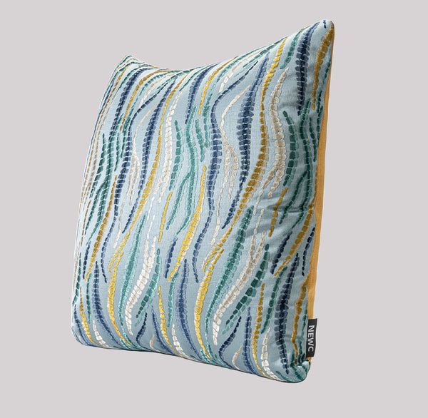 Square Modern Pillows for Couch, Contemporary Modern Sofa Pillows, Decorative Throw Pillows for Bedroom, Large Throw Pillow for Living Room-Silvia Home Craft