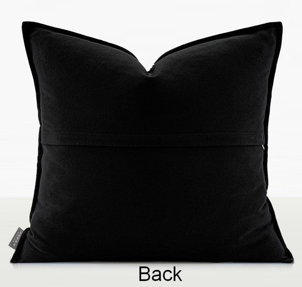 Large Modern Sofa Pillow Cases, Black Decorative Pillow Covers, Cheetah Modern Pillows for Couch, Abstract Decorative Throw Pillows for Living Room-Silvia Home Craft